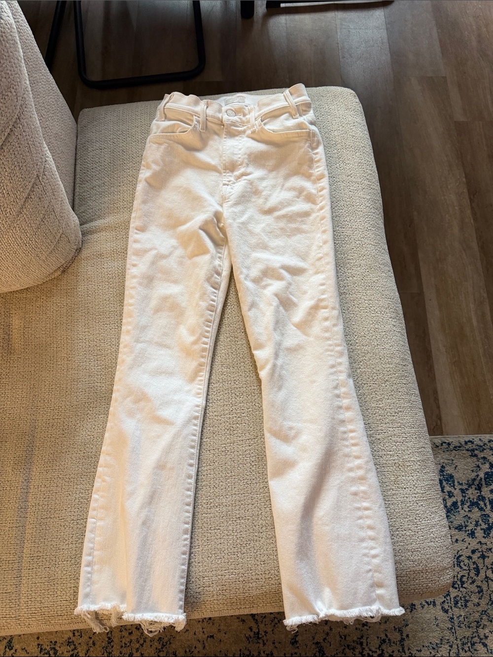 MOTHER Hustler Ankle Frau Women’s White Jeans